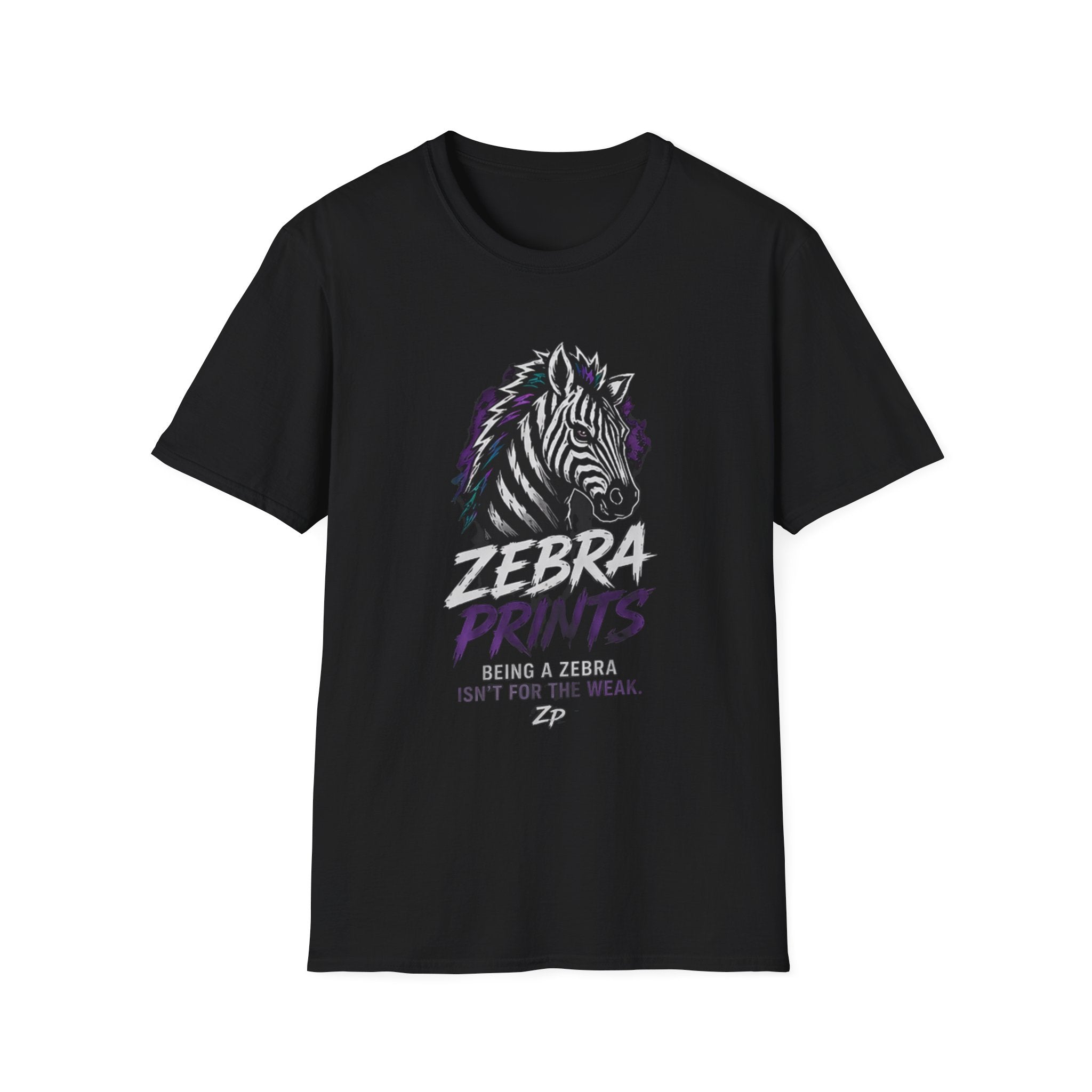 Zebra Prints Graphic T-Shirt — 'Being a Zebra Isn't for the Normal' Retro Striped Animal Tee